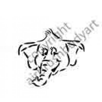0260 elephant reusable stencil